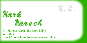 mark marsch business card